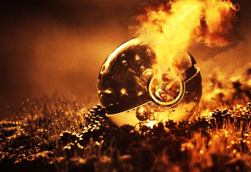Burning Pokeball