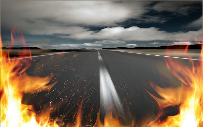 Burning Road