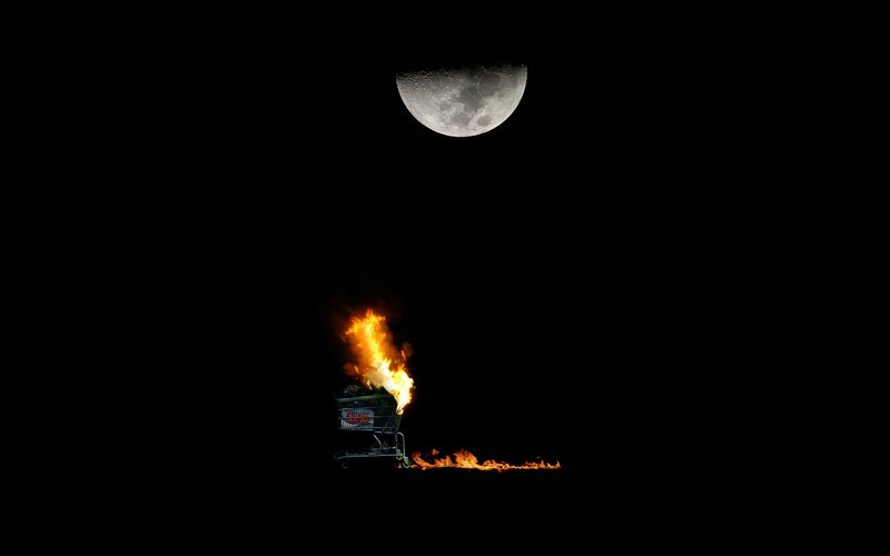 Burning Shopping Cart