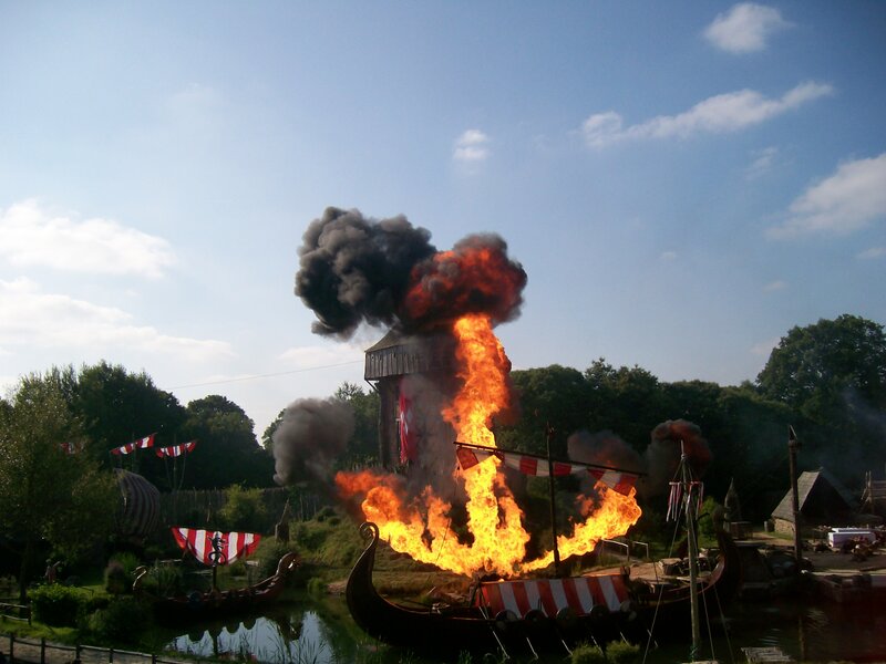 Burning Viking Ship — Orange