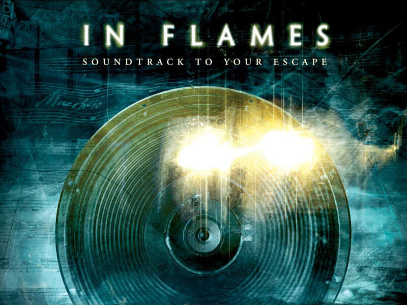Burning Vinyl Record — Blue