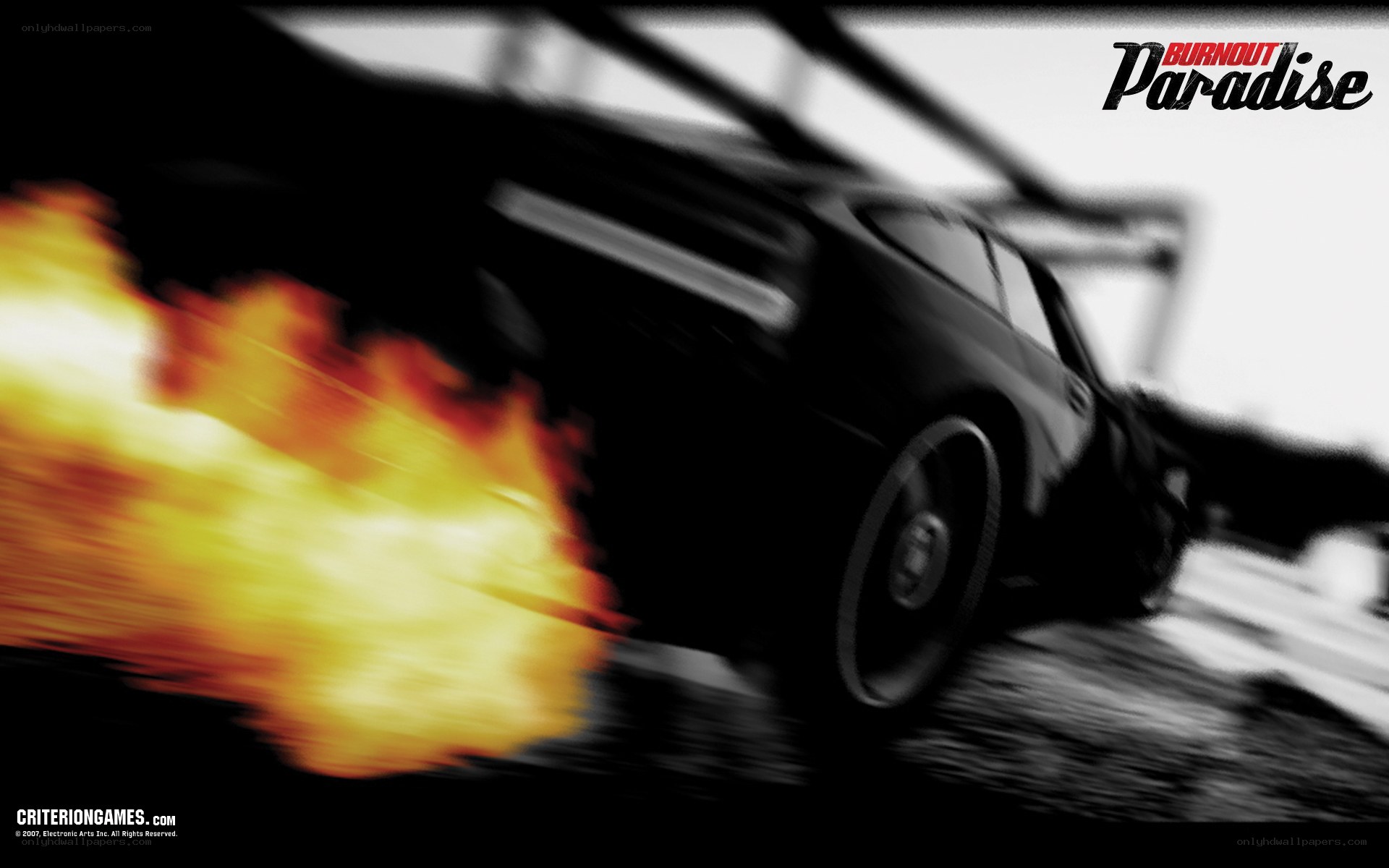 Burnout Paradise car action