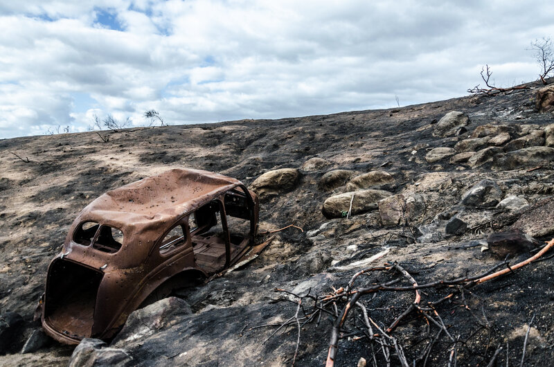 Burnt Car Frame