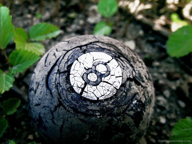 Burnt Eight-ball