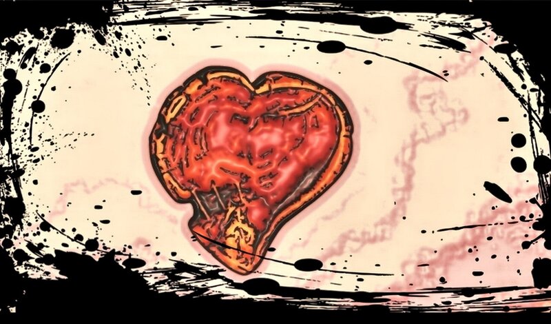 Burnt Heart Illustration