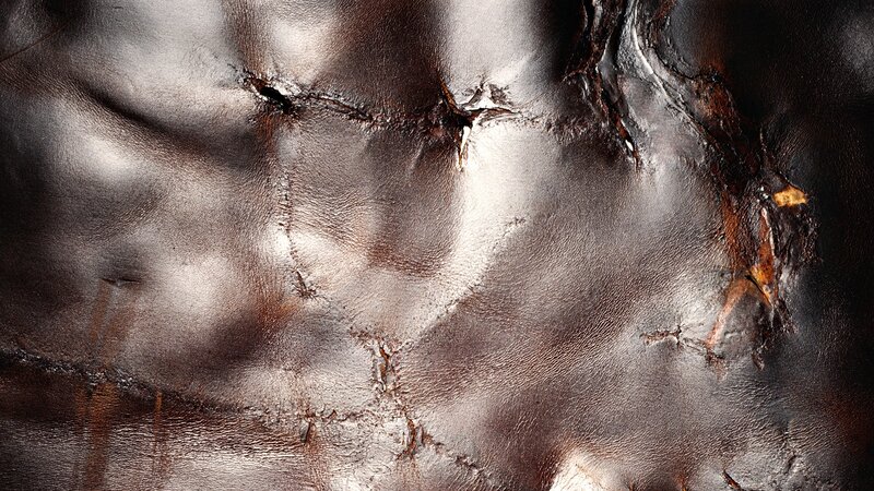 Burnt leather texture