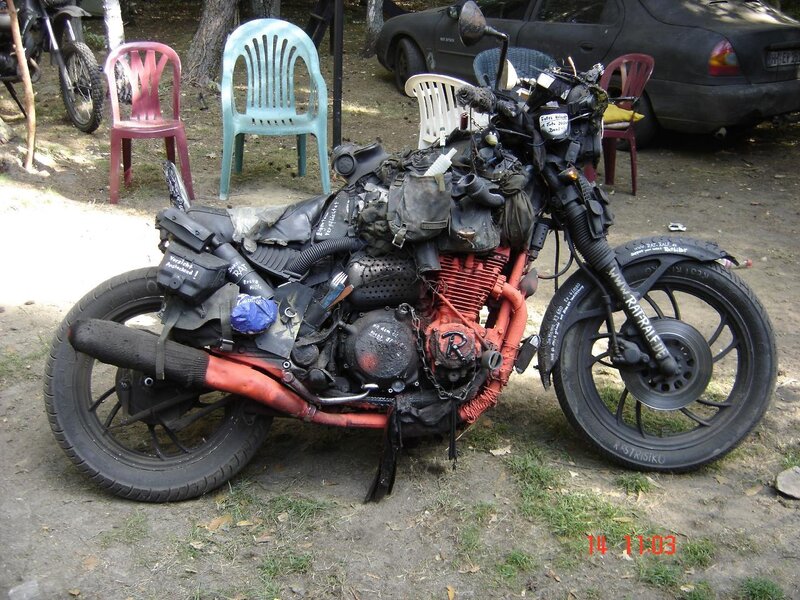 Burnt Motorcycle