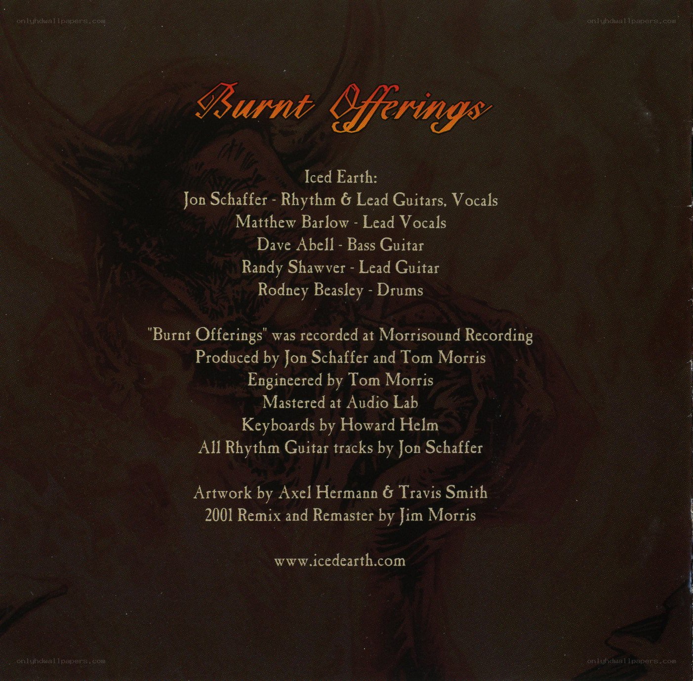 Burnt Offerings album credits