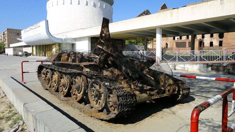 Burnt tank memorial