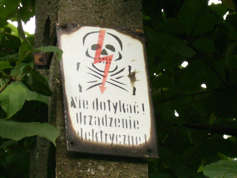 Burnt Warning Sign
