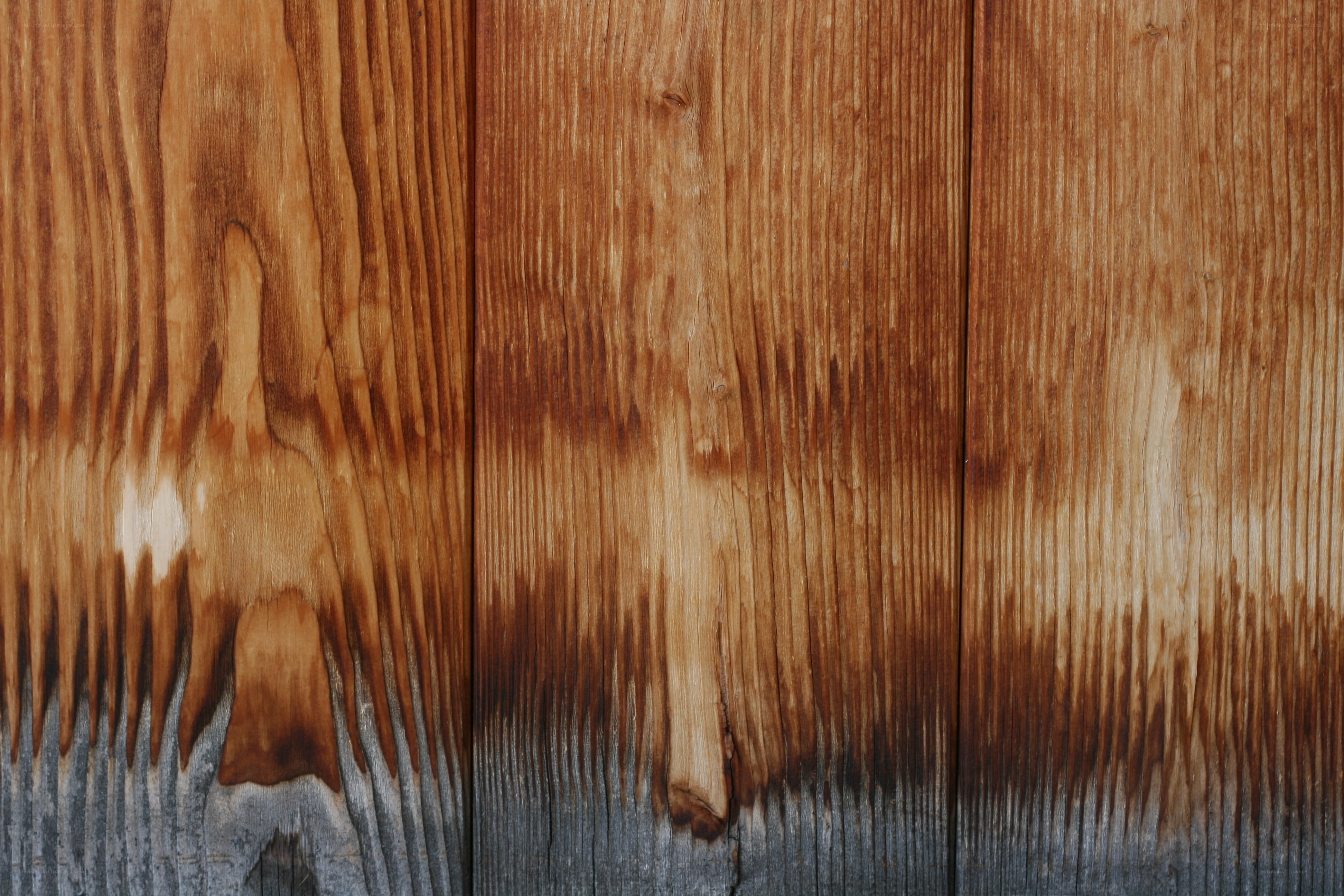 burnt wooden planks