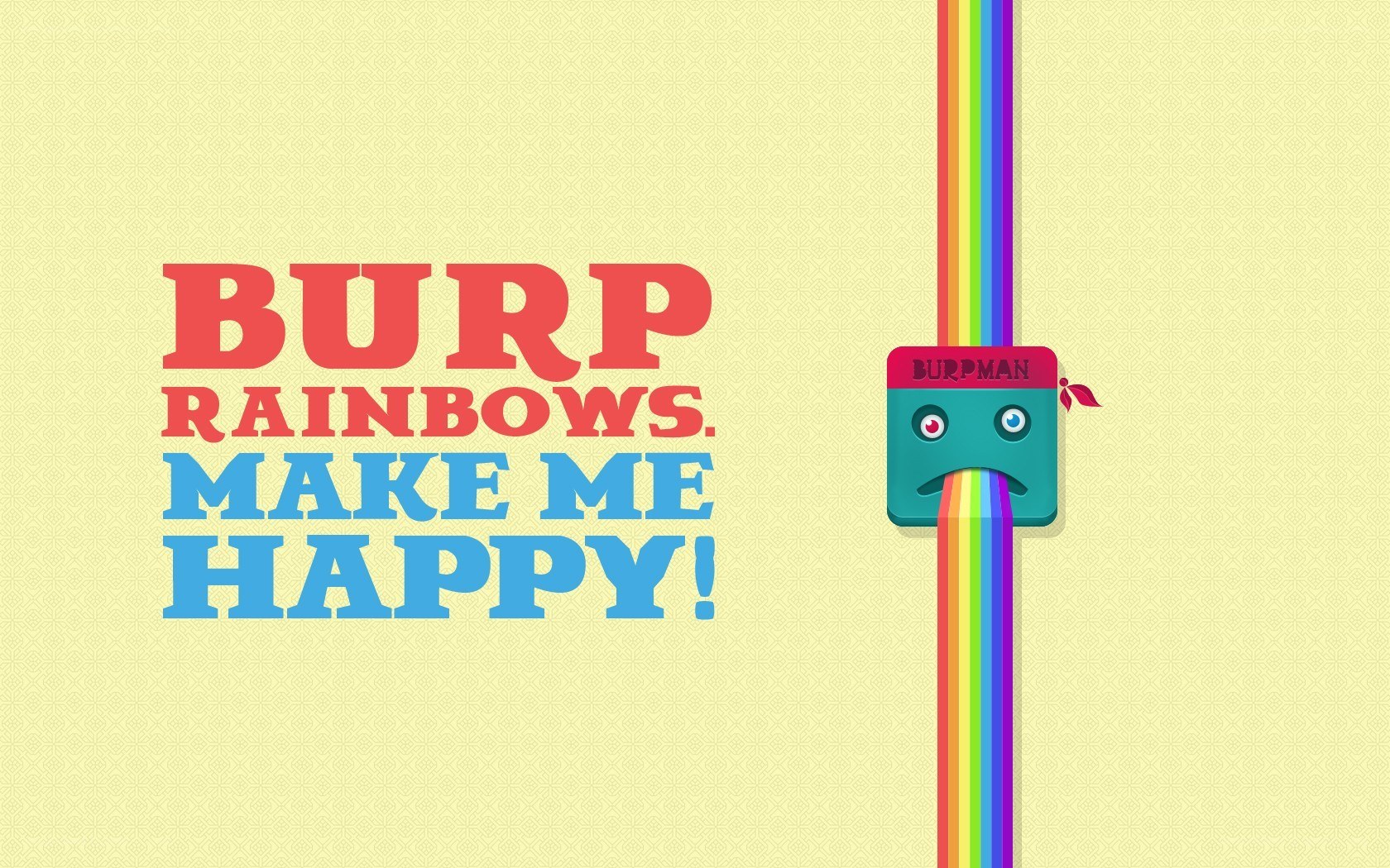 Burpman rainbow joy