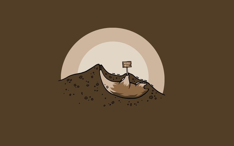 Burrowing Animal in Mound