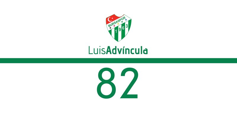 Bursaspor Logo and Number — White, Neutral