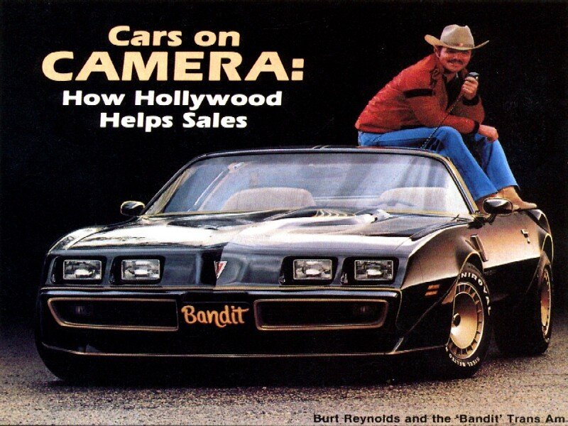 Burt Reynolds on a Car