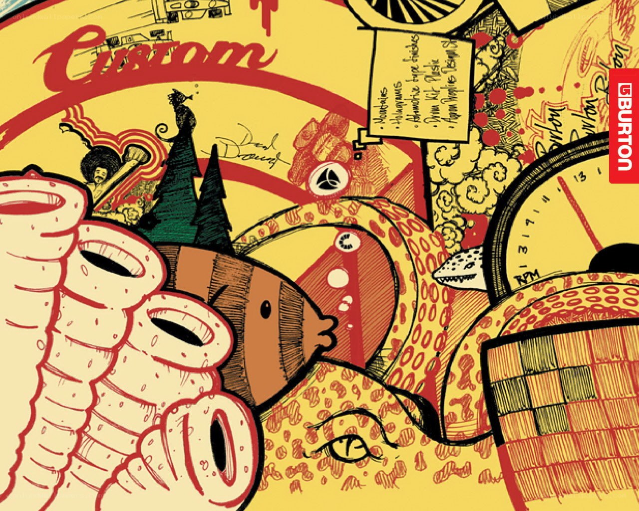 Burton Custom illustration