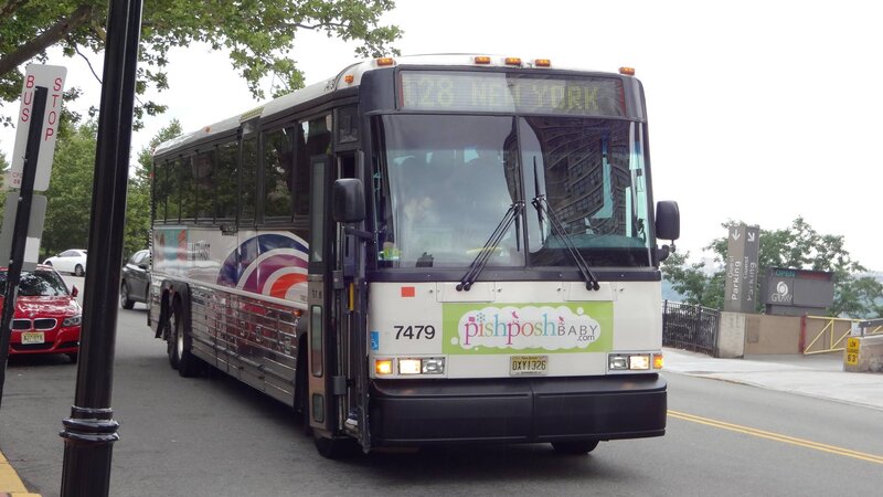 Bus on City Street