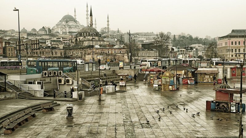 Bus Station with Mosque