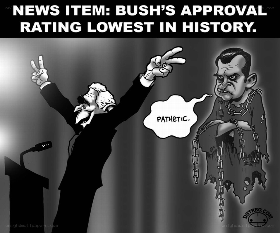 Bush Approval Lowest