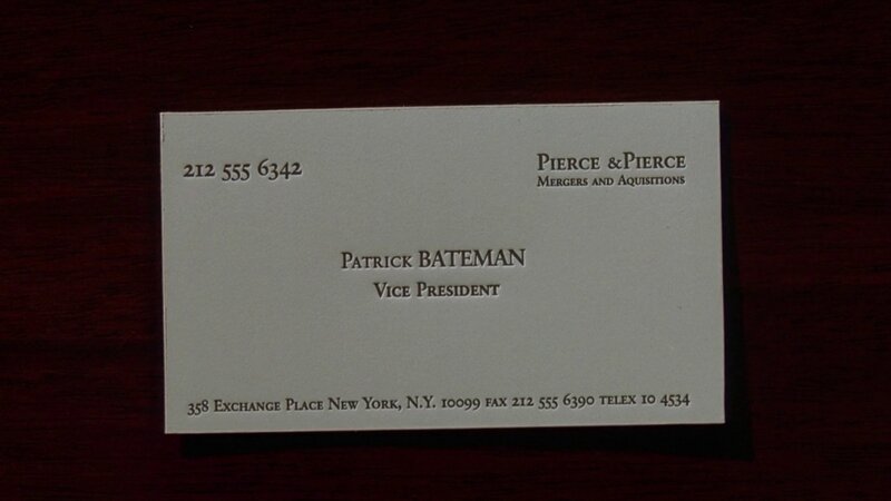 Business Card on Table