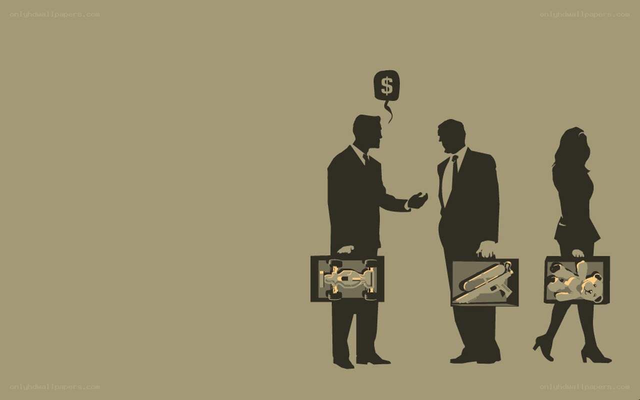 business people with briefcases