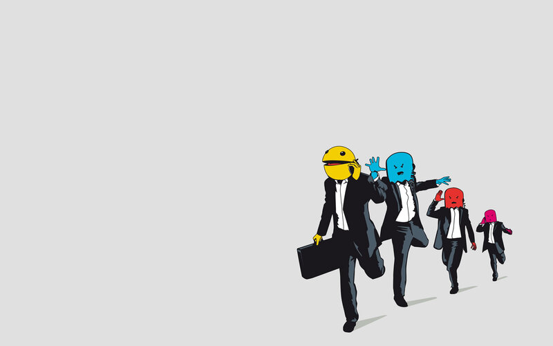business people with colorful heads