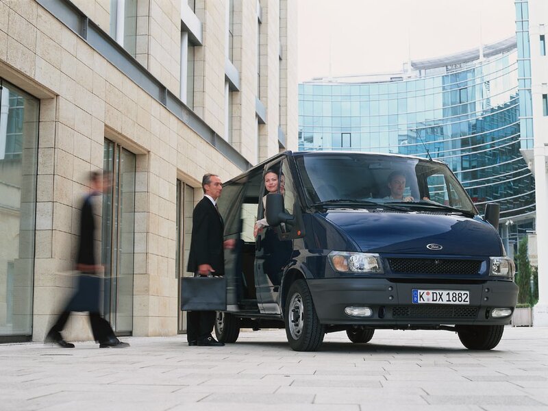 Business People with Van — Blue