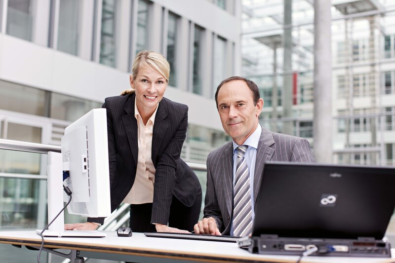 Business professionals at work