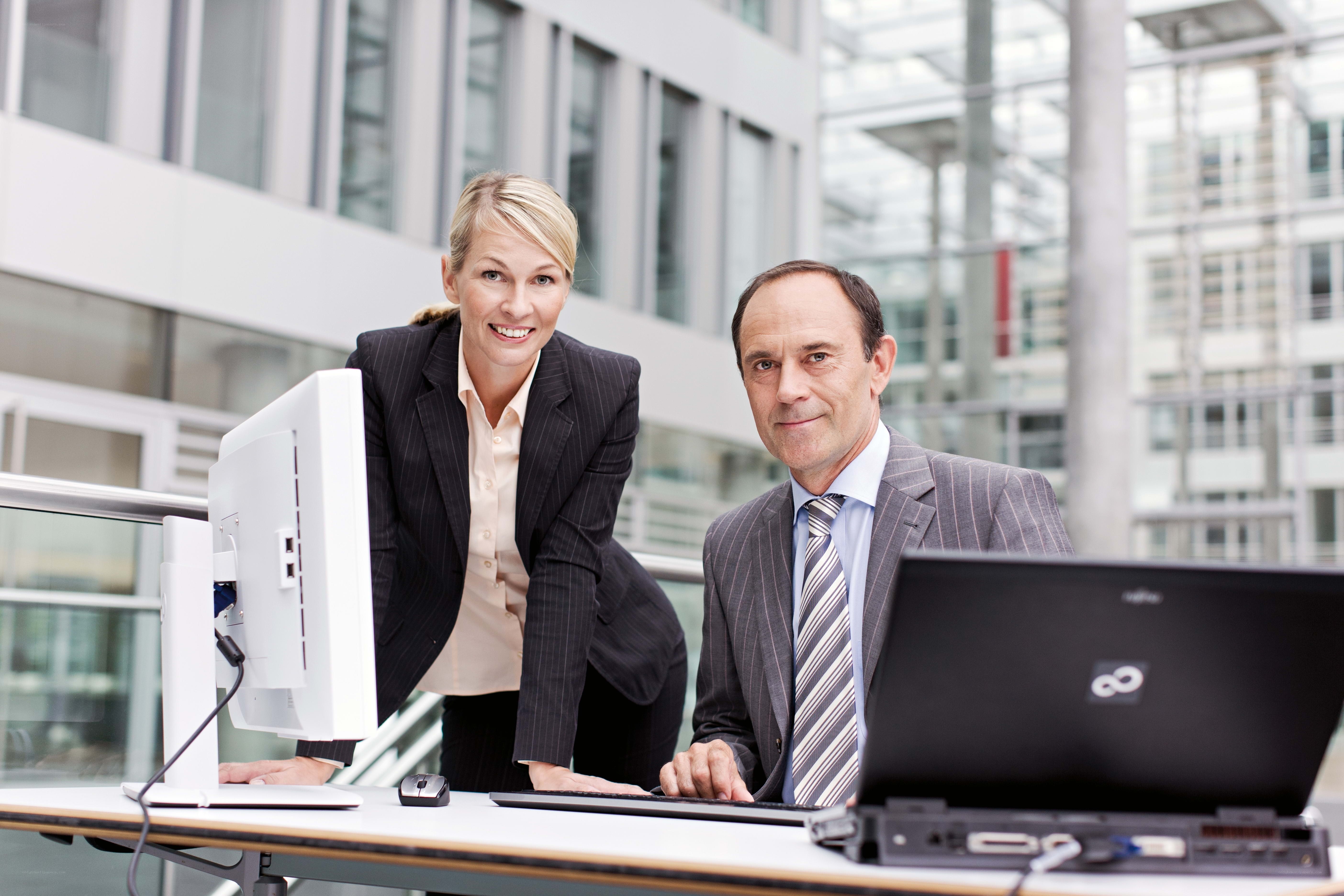 Business professionals at work