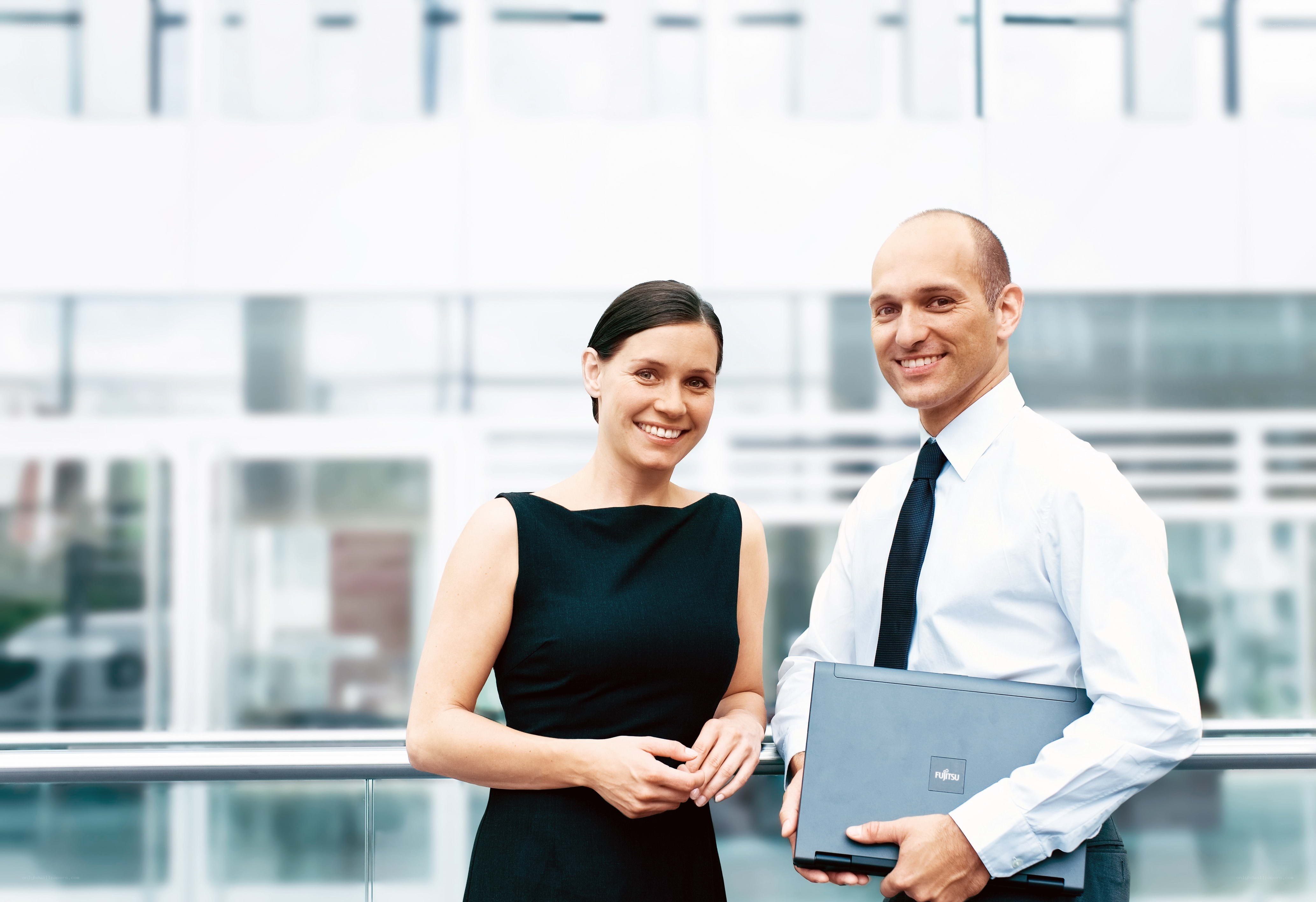 business professionals with laptop