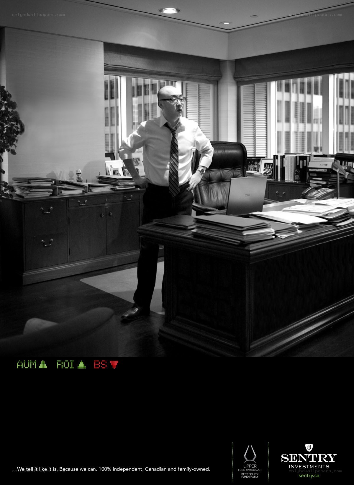 Businessman in office