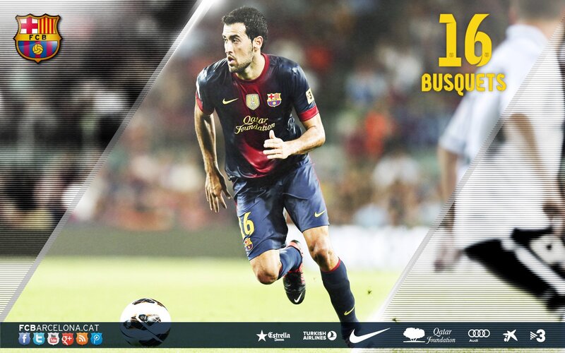 Busquets in action for FC Barcelona