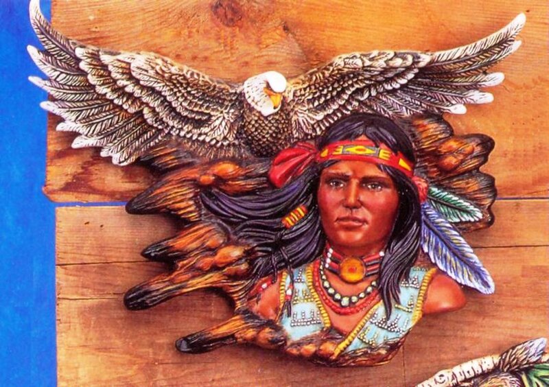 Bust of Native American Man