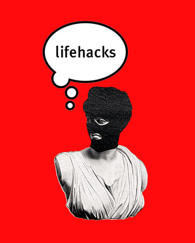 bust with lifehacks thought
