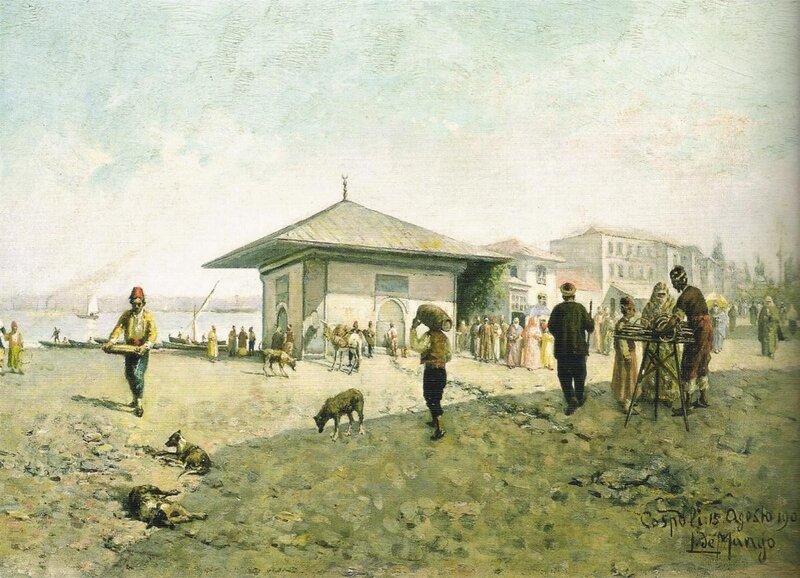 Bustling Ottoman waterfront