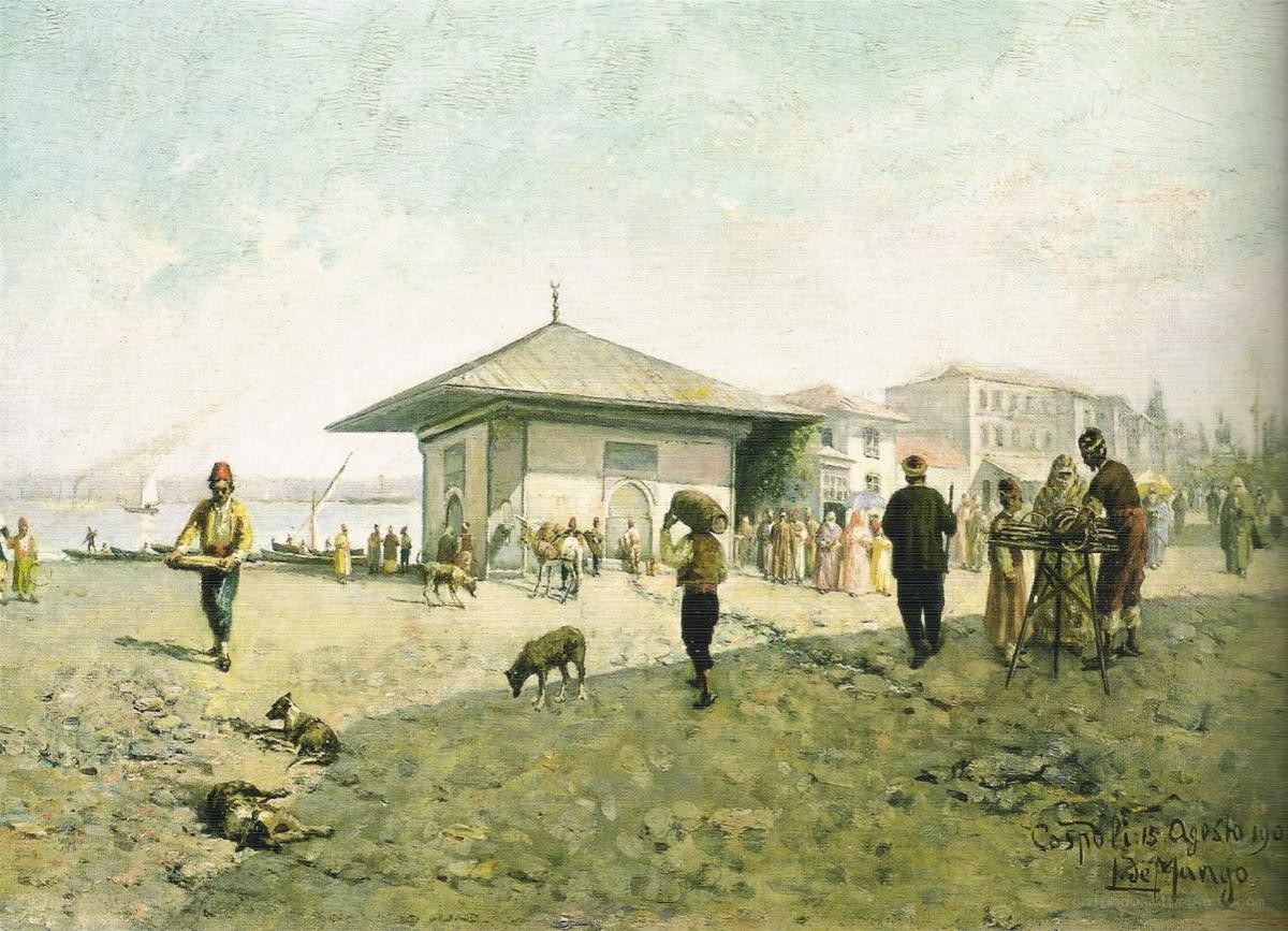 Bustling Ottoman waterfront