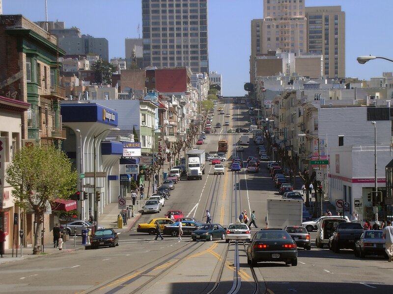 Busy street in San Francisco