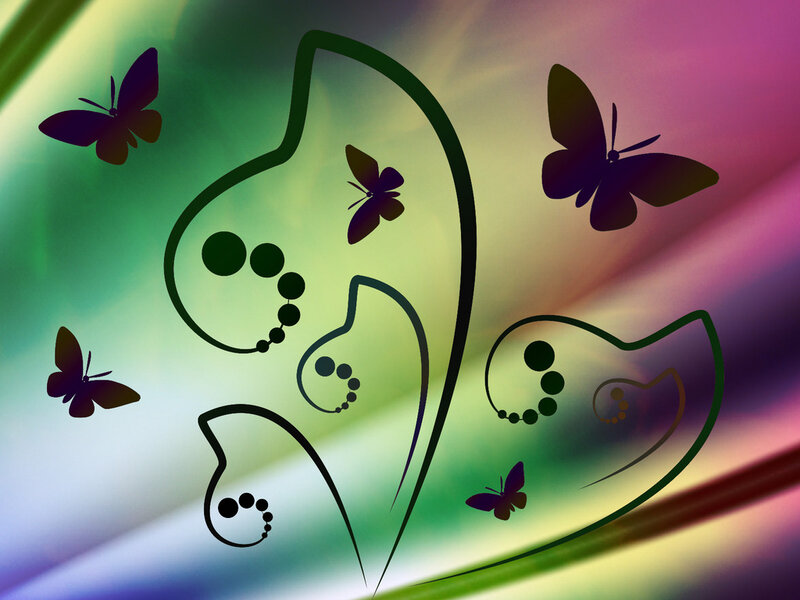 Butterflies and Abstract Shapes