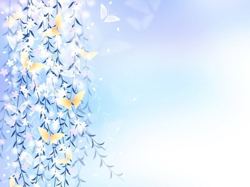 butterflies and flowers background