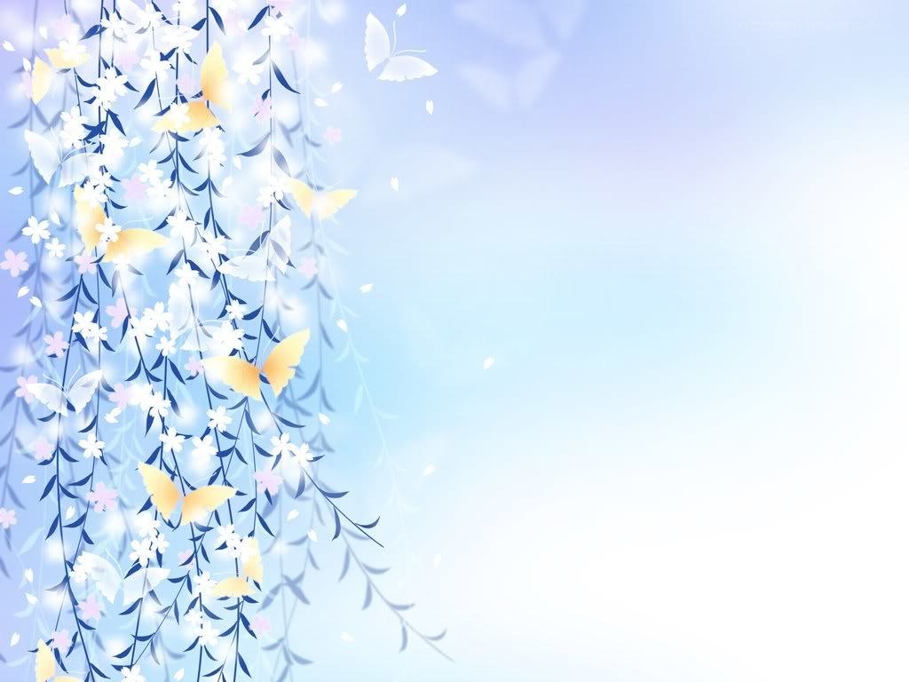 butterflies and flowers background