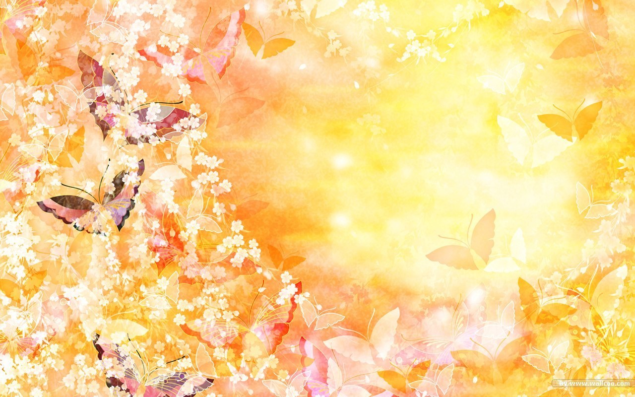 butterflies and flowers wallpaper