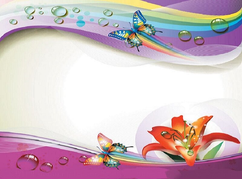 Butterflies and Lily Flower