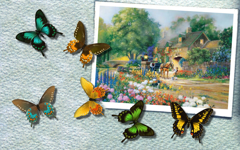 Butterflies and Painting