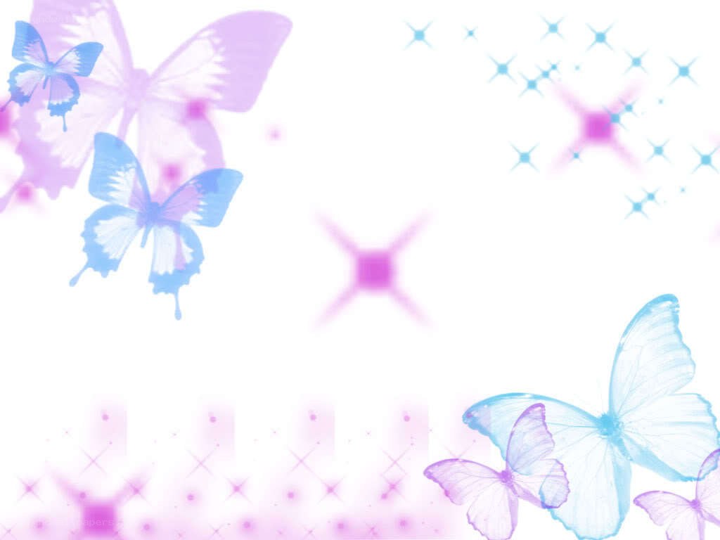 butterflies and sparkles background
