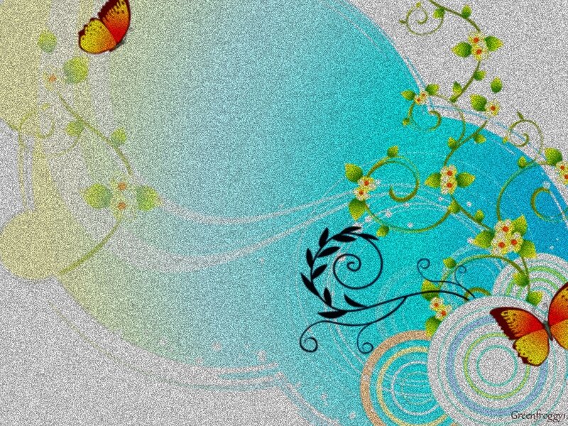 Butterflies and Vines — Blue