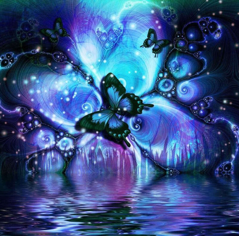 butterflies in a cosmic dream
