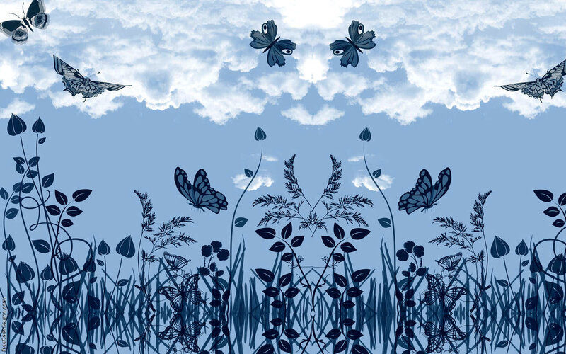 Butterflies in a Field