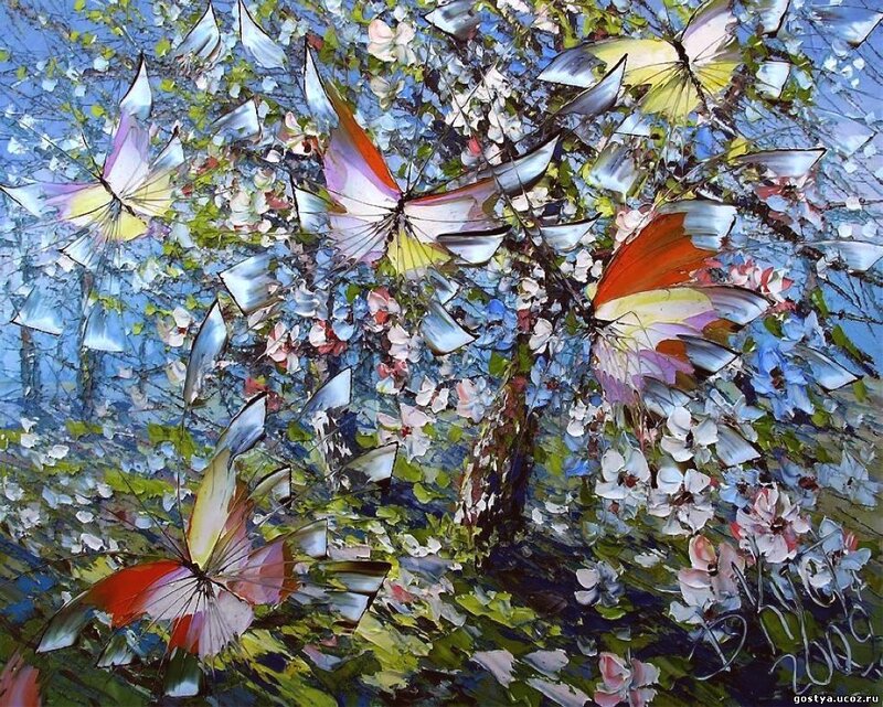 Butterflies in Blossoms