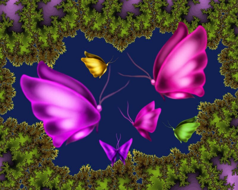 Butterflies in Fractal Forest