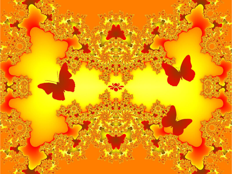 Butterflies in Fractal Pattern